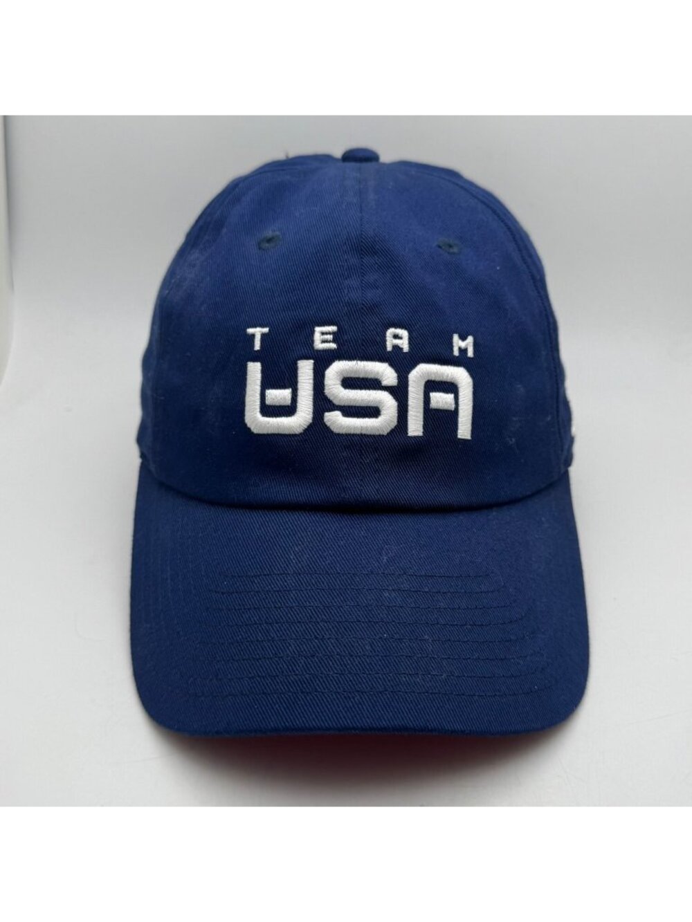 Nike Team USA Olympics Baseball Cap Hat Adjustable Navy Blue White Re